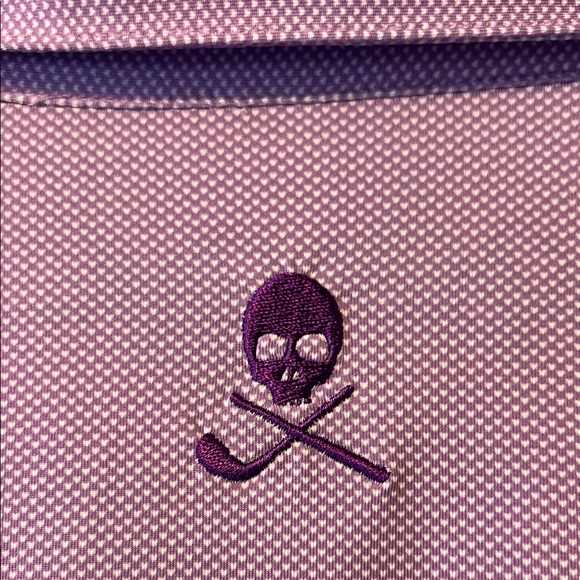 New Robert Graham Lilac Purple Classic Fit Golf Polo UV Protection & Wicking! - Picture 11 of 11